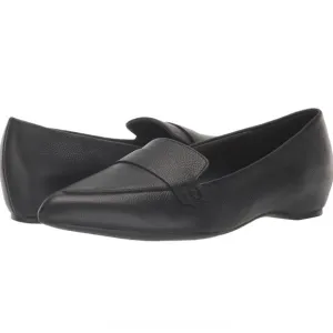 Blondo Black Leather Waterproof Flats Slip On Loafers for Women 9.5 Career Tara