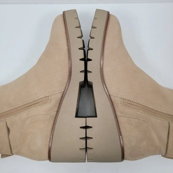 Blondo Darleen Waterproof Women's Beige Suede Boots US Size 7.5M NWOT