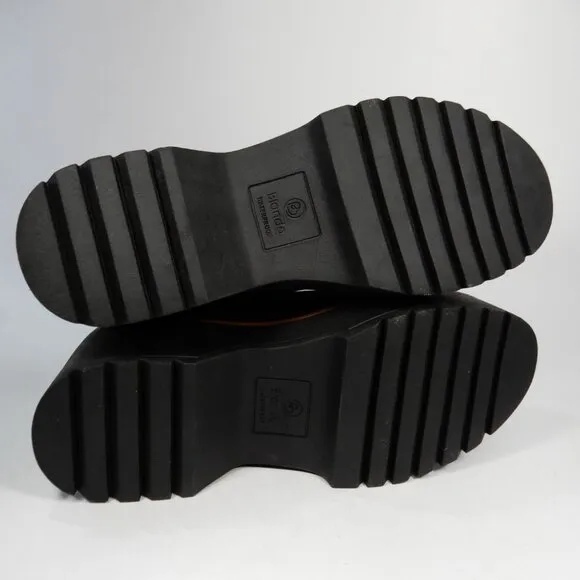 Blondo Grayce Waterproof Platform Bootie Boots Size 6 Black Leather NEW