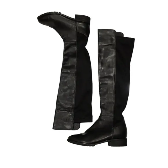 Blondo Presto Leather Waterproof Black Knee High Boots Shoes 8.5