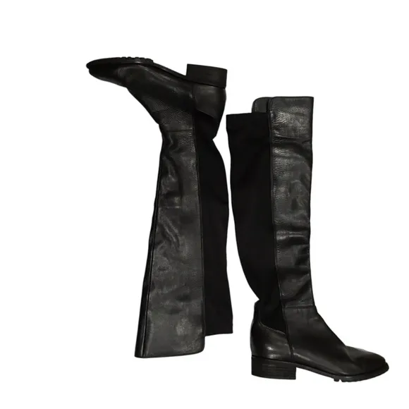 Blondo Presto Leather Waterproof Black Knee High Boots Shoes 8.5