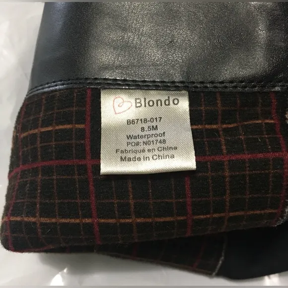 Blondo Presto Leather Waterproof Black Knee High Boots Shoes 8.5