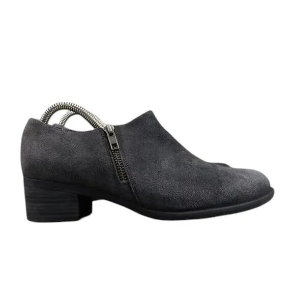 Blondo Shoes Womens 9.5 Bootie Block Heel Leather Zip Fashion Waterproof Classic