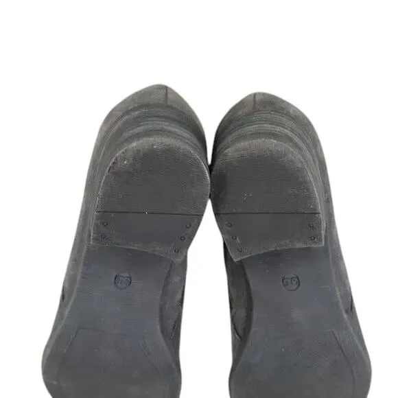 Blondo Shoes Womens 9.5 Bootie Block Heel Leather Zip Fashion Waterproof Classic