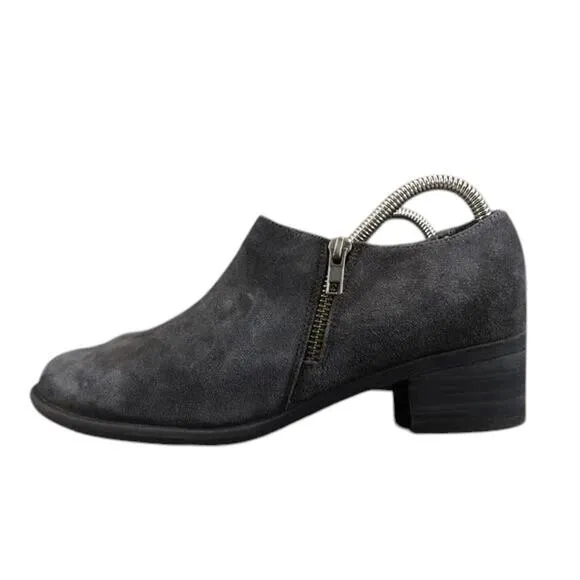 Blondo Shoes Womens 9.5 Bootie Block Heel Leather Zip Fashion Waterproof Classic