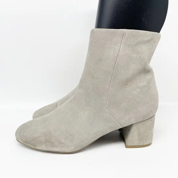 Blondo Women's Etana Waterproof Block Heel Bootie Fallen Rock Suede Size 7