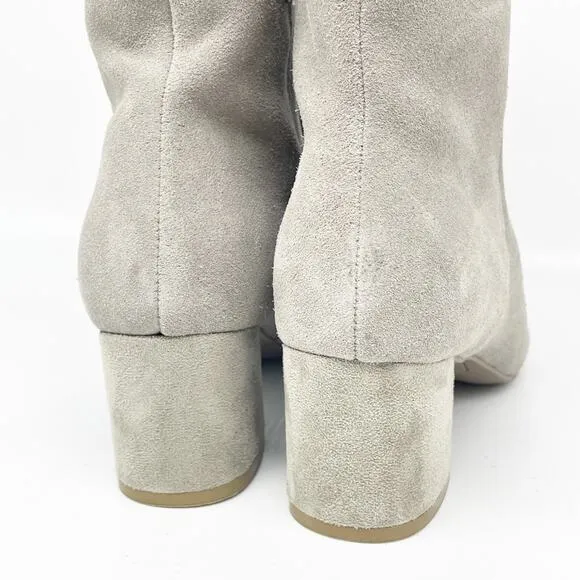 Blondo Women's Etana Waterproof Block Heel Bootie Fallen Rock Suede Size 7