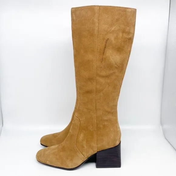 Blondo Women's Tessa Waterproof Knee High Boot Cognac Size 6.5M