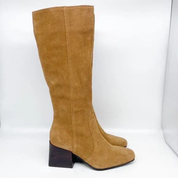 Blondo Women's Tessa Waterproof Knee High Boot Cognac Size 6.5M