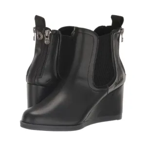 Blowfish Malibu Boots Praline Black Wedge Ankle Booties