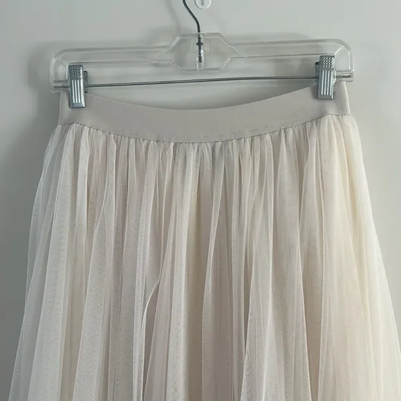 Blue B Cowgirl Boots Sequin Tulle Skirt - Cream