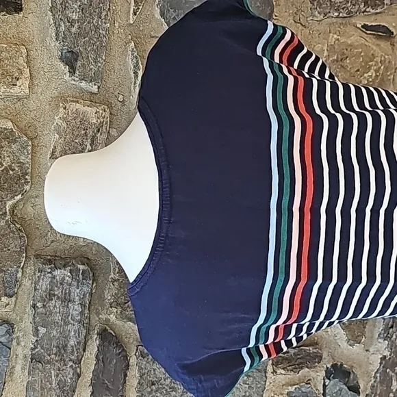 Boden Dress Womens Paulina Stripe Short Sleeve Multicolor Size 10R