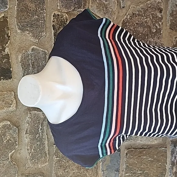 Boden Dress Womens Paulina Stripe Short Sleeve Multicolor Size 10R