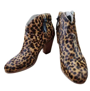 Boden Hoxton Animal Print Ankle Boots