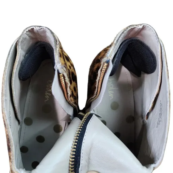 Boden Hoxton Animal Print Ankle Boots