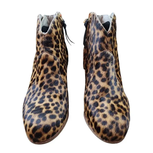 Boden Hoxton Animal Print Ankle Boots