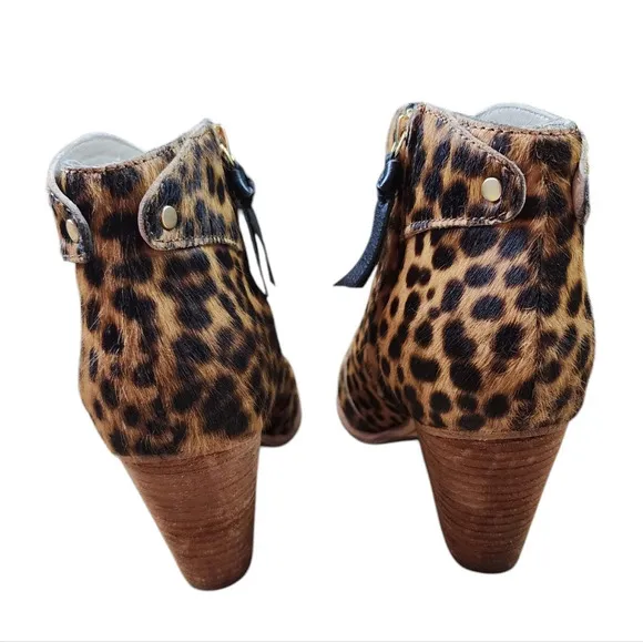 Boden Hoxton Animal Print Ankle Boots