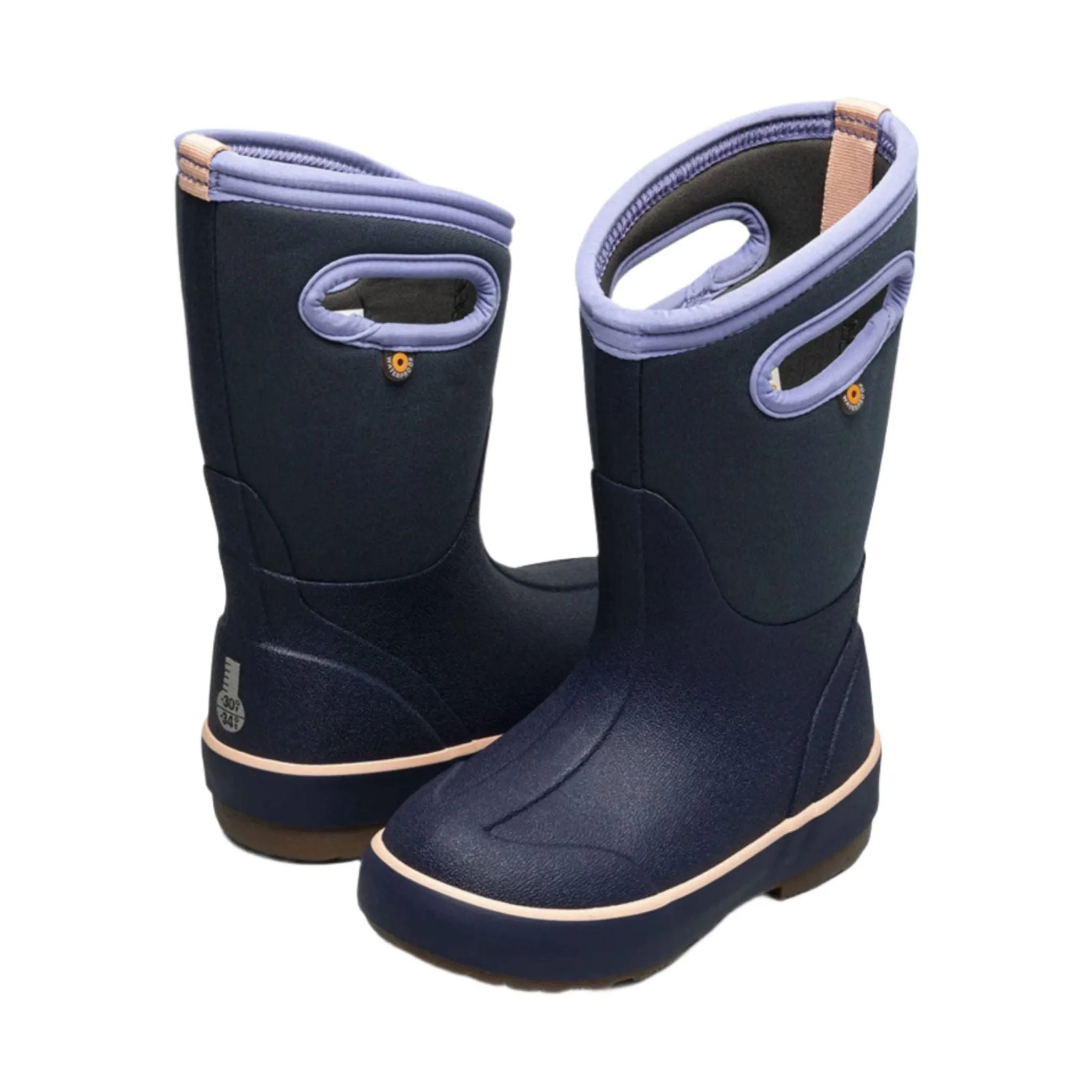 Bogs Kids' Classic II Solid Winter Boots - Indigo
