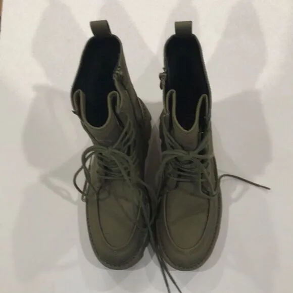 Boots, Franco Sarto, Olive Green, Size 7
