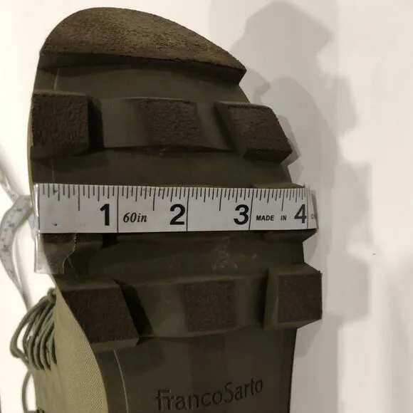 Boots, Franco Sarto, Olive Green, Size 7