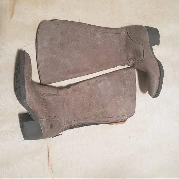 Born Bitsy Knee Leather Boots Size 6