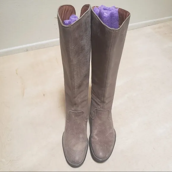 Born Bitsy Knee Leather Boots Size 6