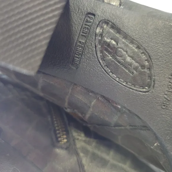 Born Black Textured Heeled Boots size 7.5