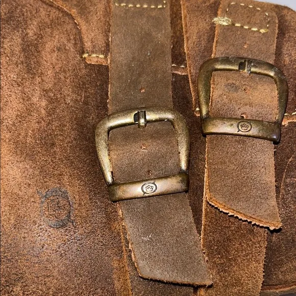 Born Brown Ankle Boots with Buckle Straps