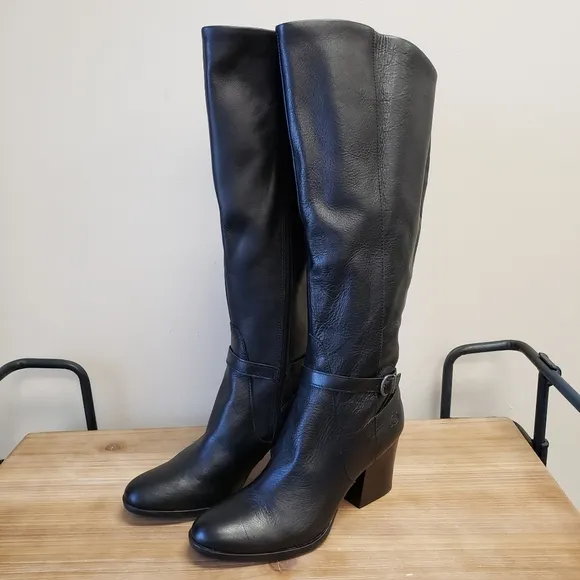 Born Esla Black Leather Boots