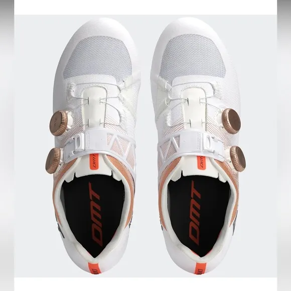 BRAND NEW 2025 DMT KRO EVO Cycling Shoes US 9 EU 42 UK 8 White   Copper