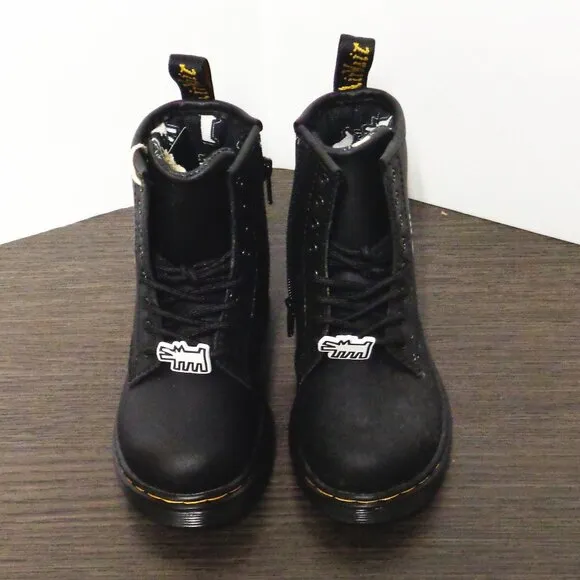 Brand New Dr Martens 1460 Lace-Up Child Sz:10 Leather Boots. Black. No Box F53
