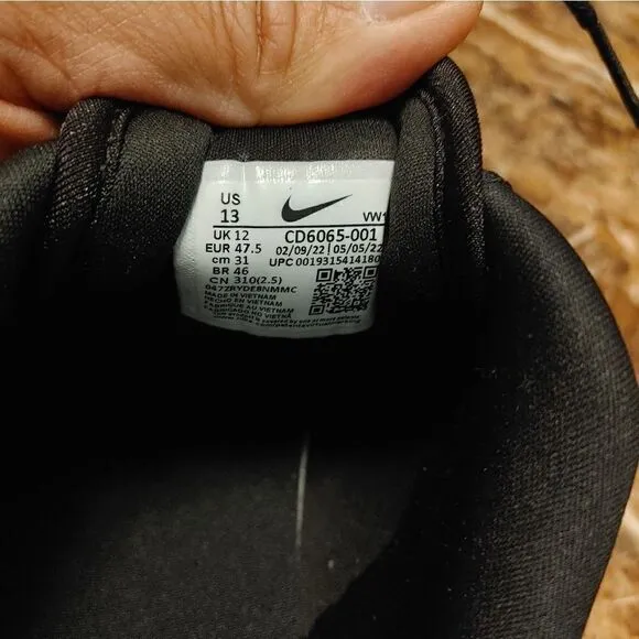Brand NEW Nike men's 2021 Roshe G Golf. Fashion shoes black size 13  757
