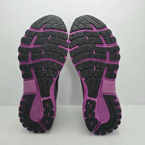Brooks | Adrenaline 20 gray neon purple running sneakers | WMS 12 (Wide)