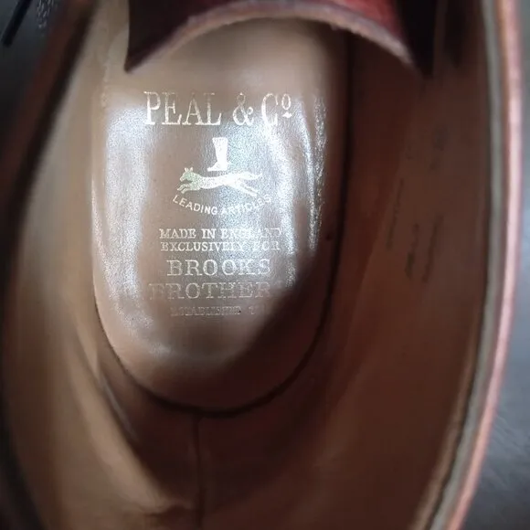 BROOKS BROTHERS PEAL &amp; CO x Alfred Sargent Chukka boots Sz 8.5 D Brown England