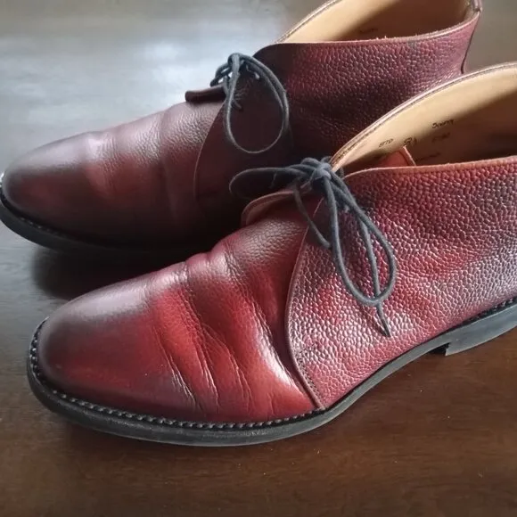 BROOKS BROTHERS PEAL &amp; CO x Alfred Sargent Chukka boots Sz 8.5 D Brown England