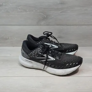Brooks Women Glycerin Black &amp; White Running Shoes Athletic Sneakers Sz 9.5