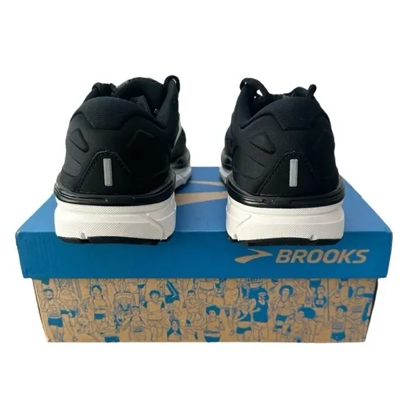 Brooks Women’s Dyad II Running Shoes Sneakers Black Ebony Green and Black Size 6
