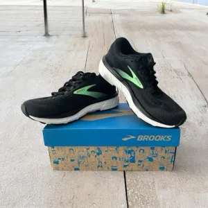 Brooks Women’s Dyad II Running Shoes Sneakers Black Ebony Green and Black Size 6