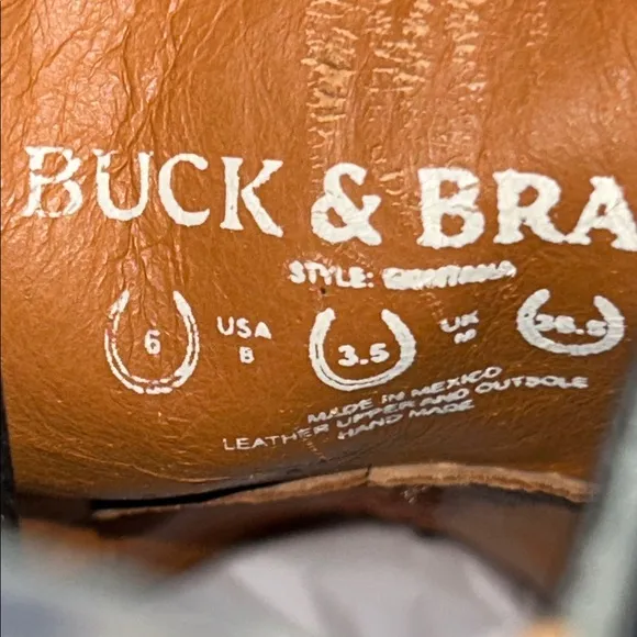 Buck &amp; Brana Montana Western Ankle Boots (S4)