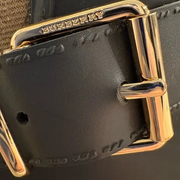 Burberry Black and Tan Winter Boots