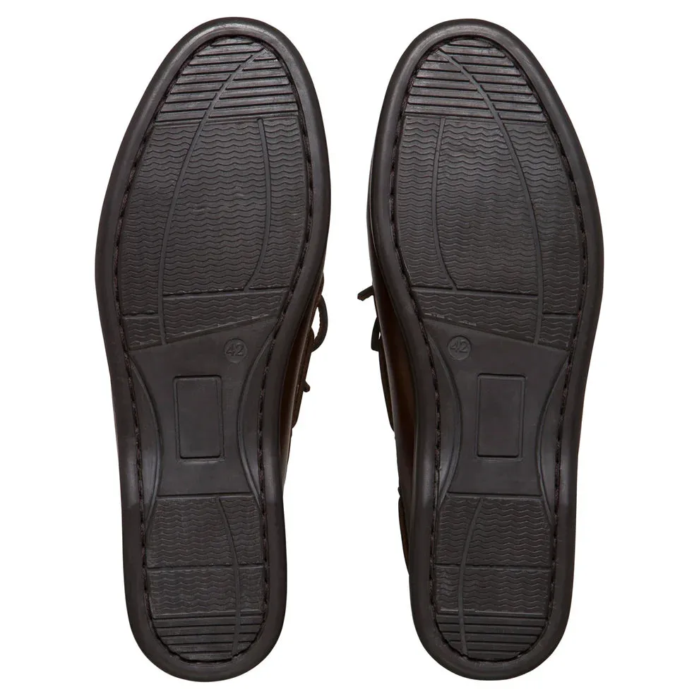 Burke Marine  Flinders Leather Deck Shoe - Brown Clearance