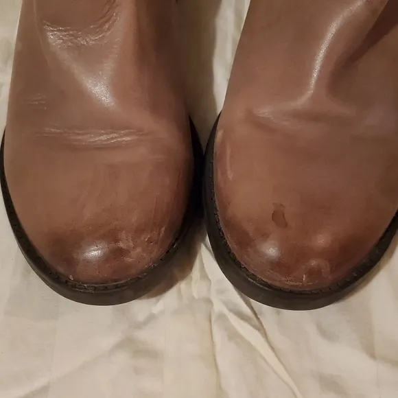 Bussola Taupe Leather Trapani Boots