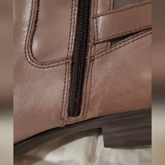 Bussola Taupe Leather Trapani Boots