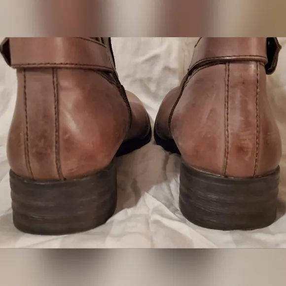 Bussola Taupe Leather Trapani Boots