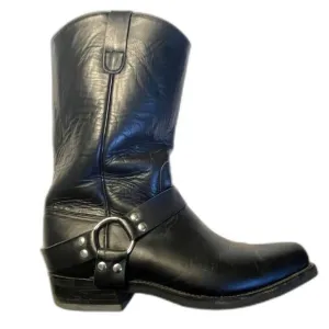 Caboots Boots Mens 12 D Black Motorcycle Mid Calf Hog Nose Cowboy Western Custom