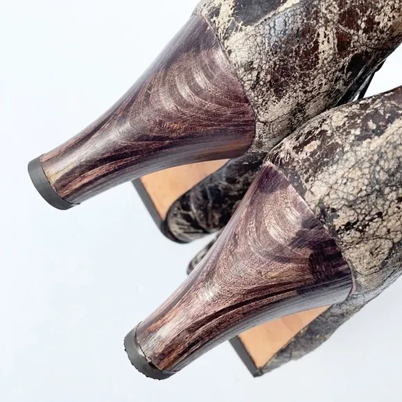 Calleen Cordero Studded Distress Ankle Boots