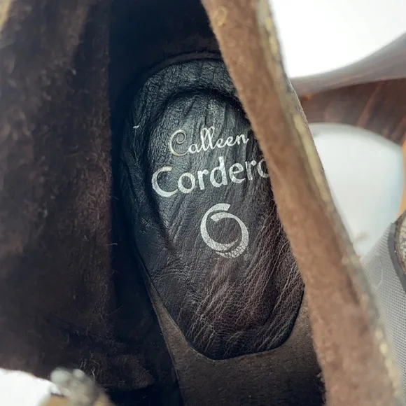 Calleen Cordero Studded Distress Ankle Boots