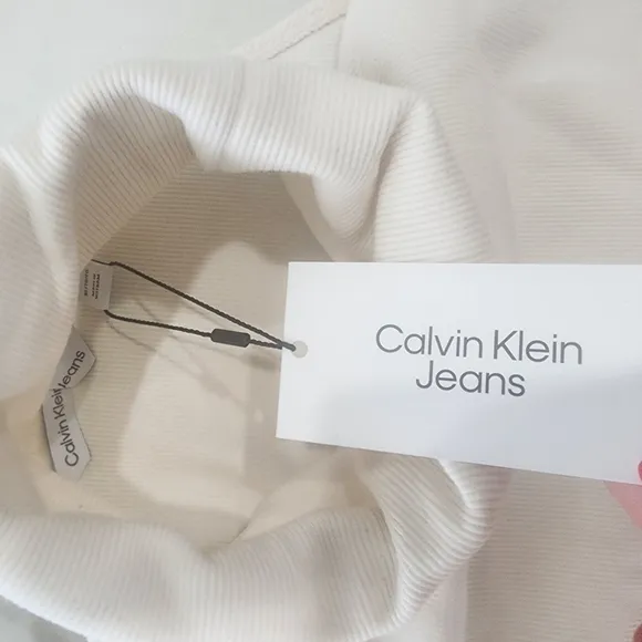 Calvin Klein One-Shoulder Turtleneck Top