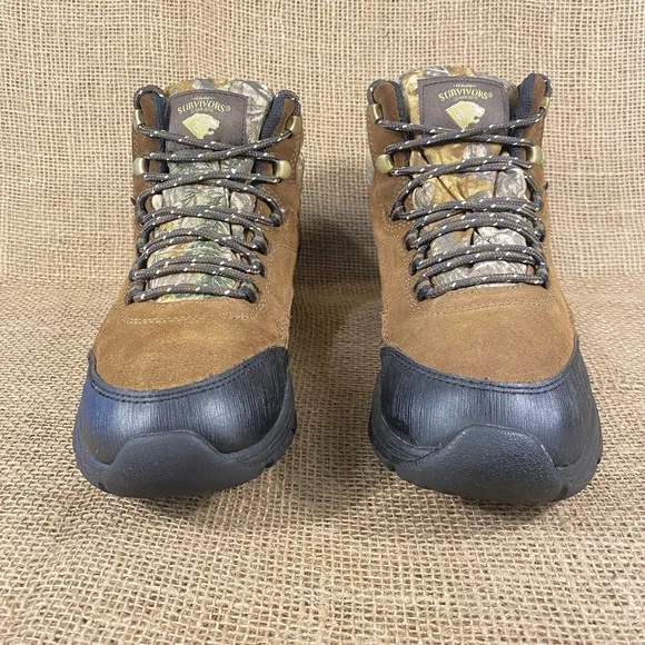 camouflage leather waterproof hunting boots hiking mens size 9