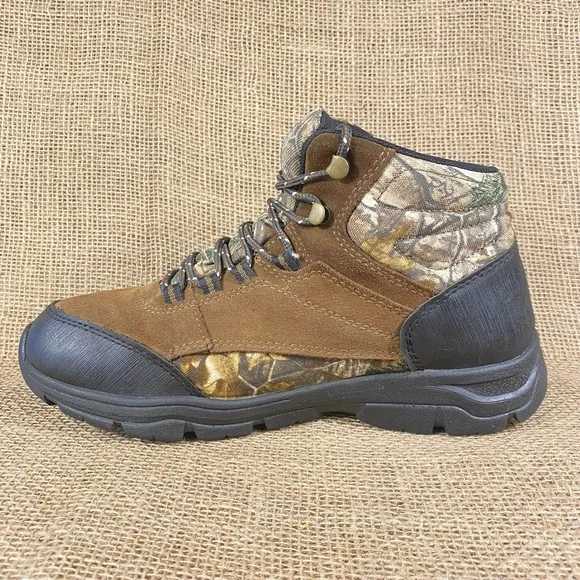 camouflage leather waterproof hunting boots hiking mens size 9